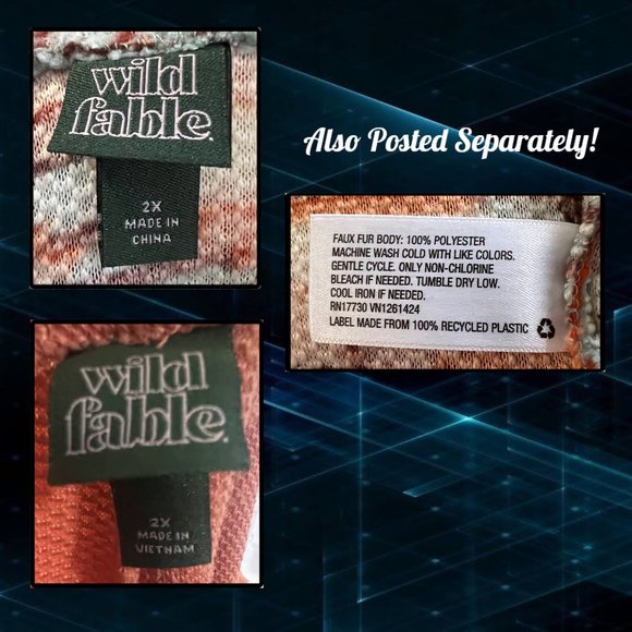 Wild Fable Sherpa Sweatshirt & Sweatpants Set 2X - Picture 4 of 8